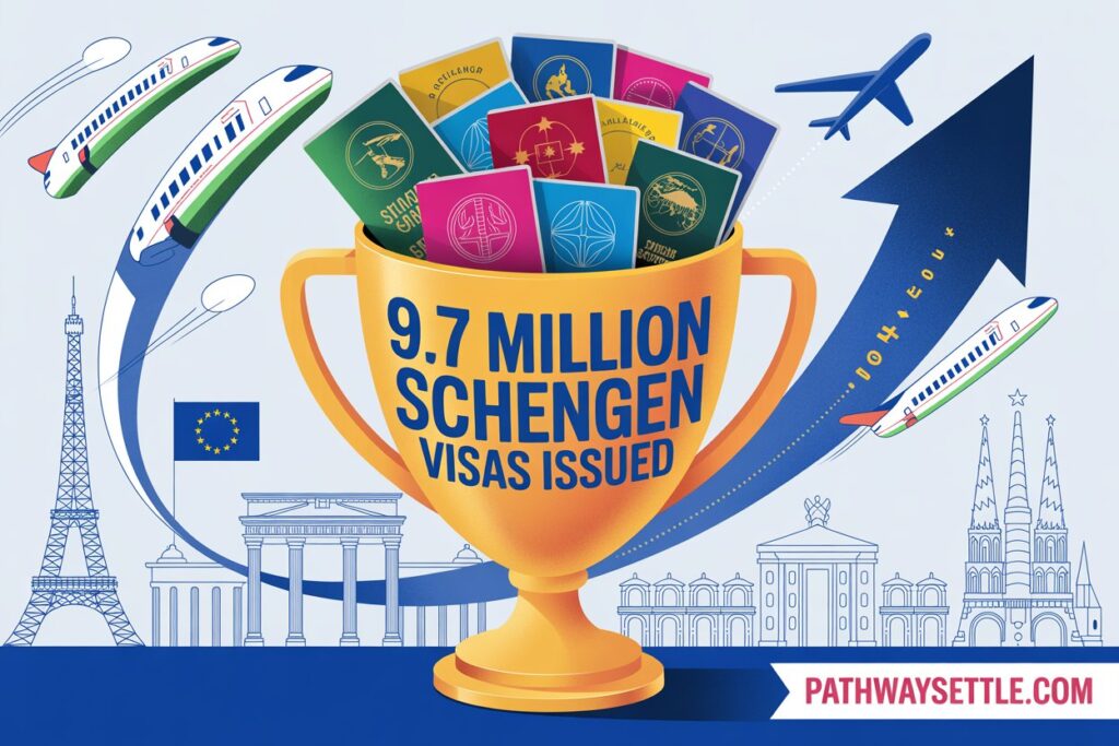 9.7 Million Schengen Visas Issued