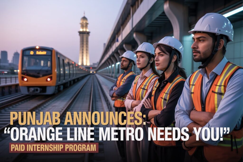 Punjab Orange Line Train Internship Program